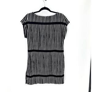 Marimekko for Target Dress Women Size Small Black White Terrycloth Side Slit